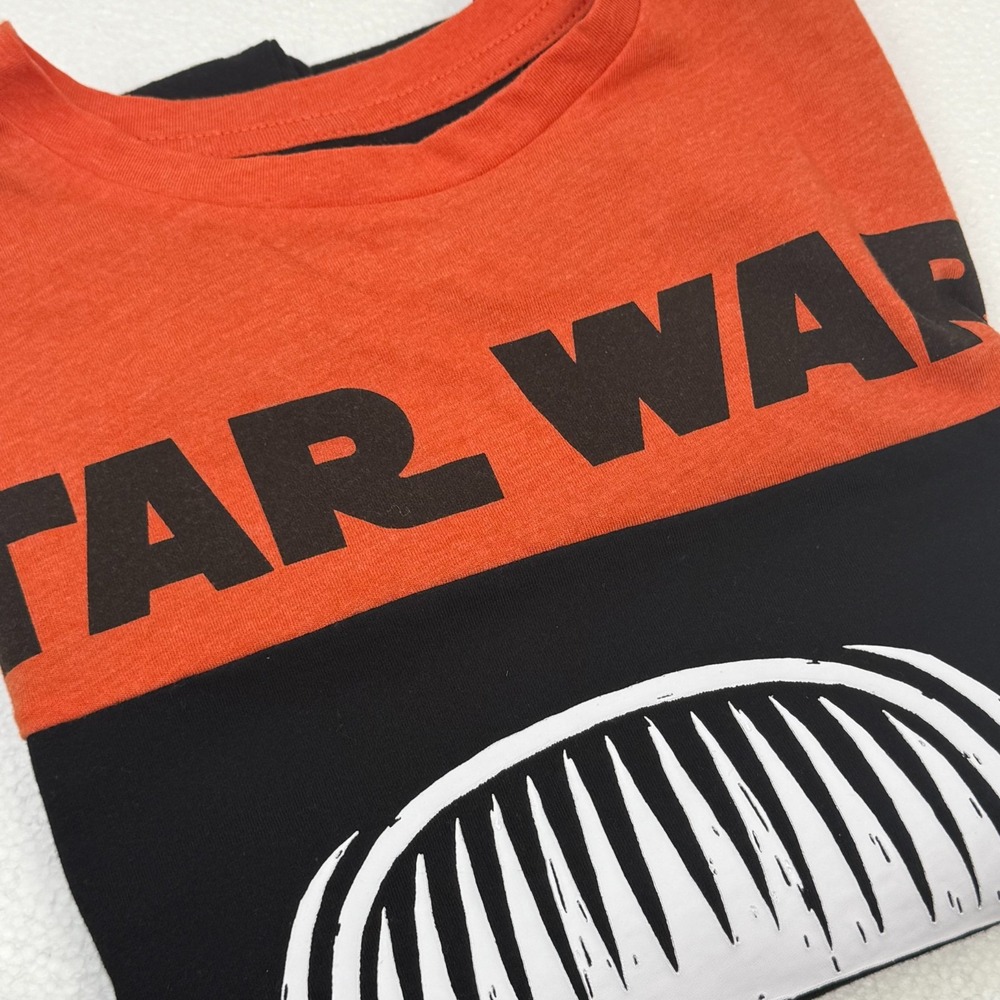 Disney Parks Men's S Star Wars Orange and Black Storm Trooper‎ T-Shirt